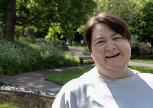 Shelley Bell smiles into the camera