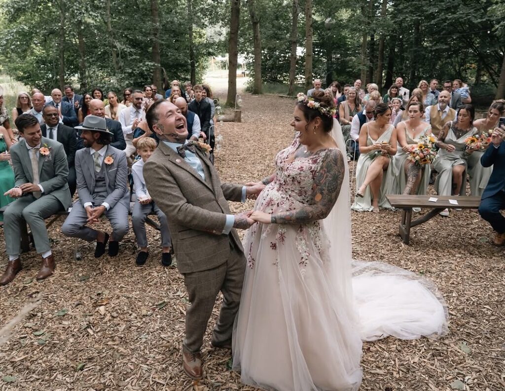 Plenty of laughs shared during the ceremony